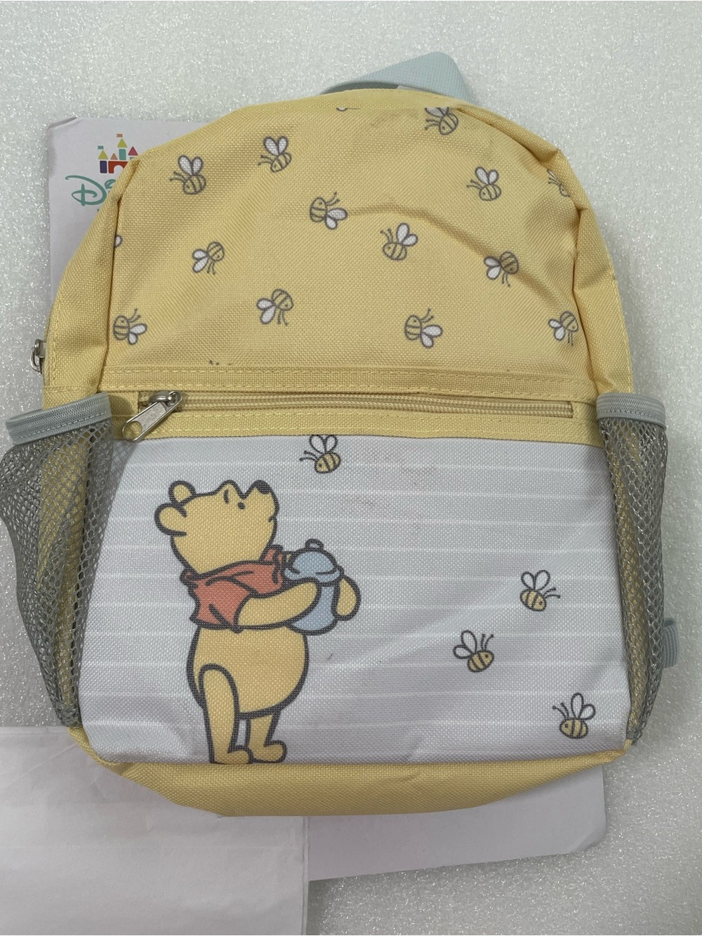 Disney Winnie the Pooh Yellow Kids Backpack with Bee Print